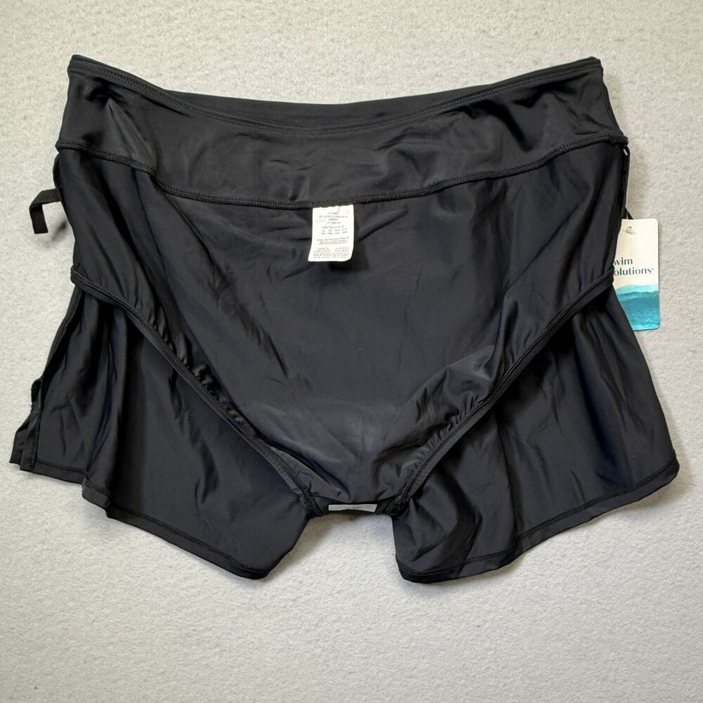 Swim Solutions Pull-on Swim Shorts Black 16W MSRP $64 - Picture 6 of 14